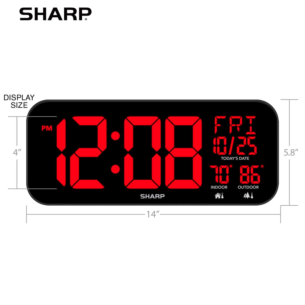 Sharp wireless outdoor sensor showing easy remote temperature feed
