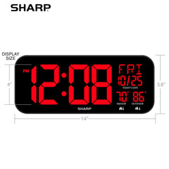 Sharp wireless outdoor sensor showing easy remote temperature feed