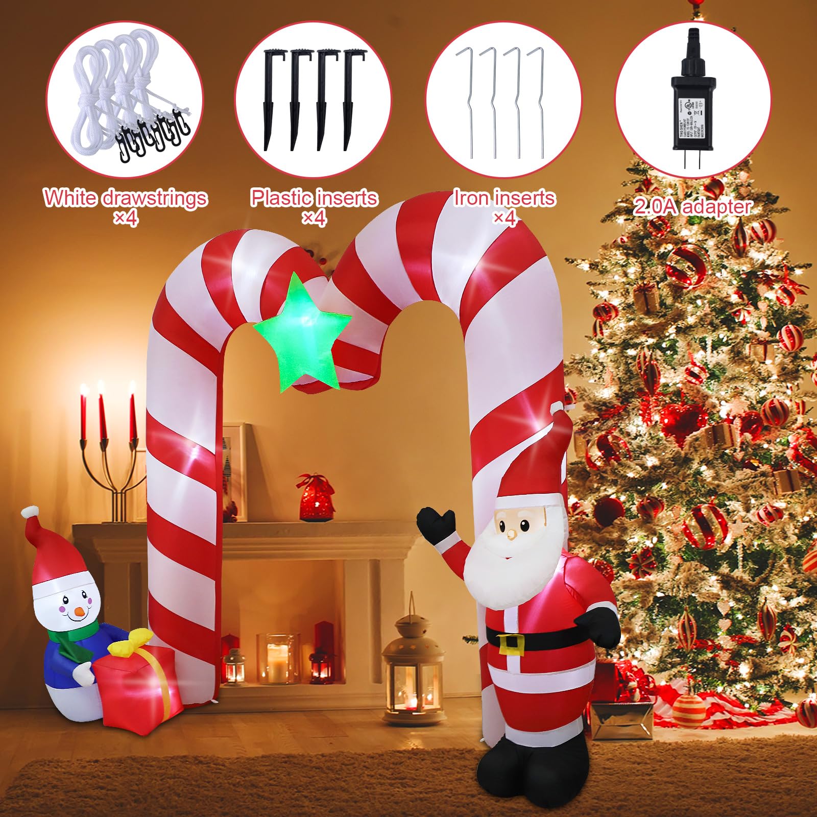 SHDEJTG Santa and snowman figures giving whimsical holiday charm