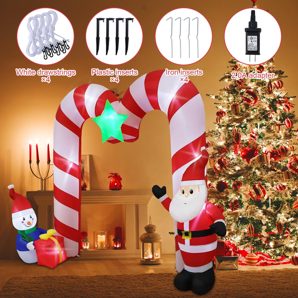 SHDEJTG Santa and snowman figures giving whimsical holiday charm