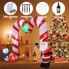 SHDEJTG Santa and snowman figures giving whimsical holiday charm