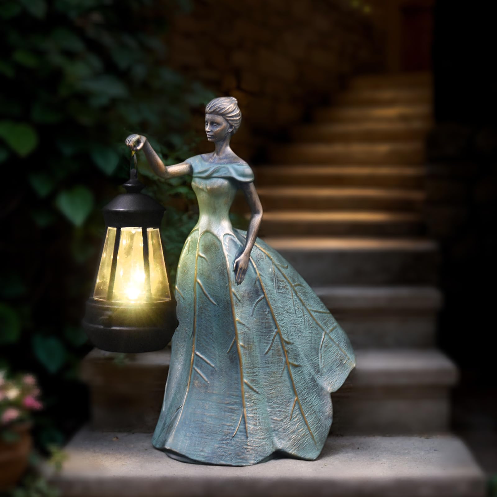 Sheaifun statue next to ruler showing 11.5-inch scale for size clarity