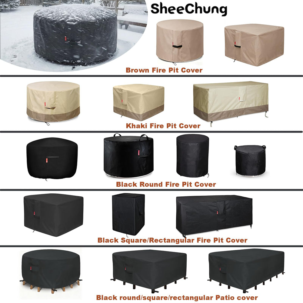 SheeChung cover repelling rain to keep fire pit dry