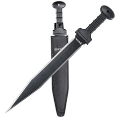 Sheffield Meridius front view showing full sword and sheath for reliable field carry