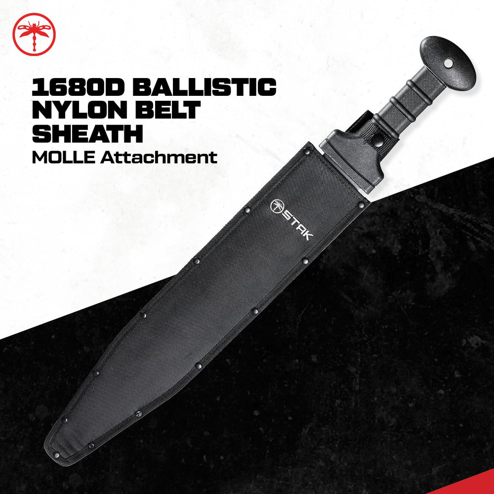 Sheffield Meridius sheath MOLLE attachment illustrating versatile carry options