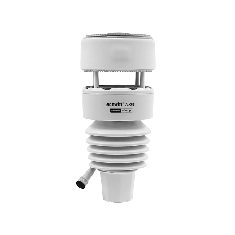 Shelly Ecowitt WS90 haptic rain sensor detail illustrating precise rainfall detection