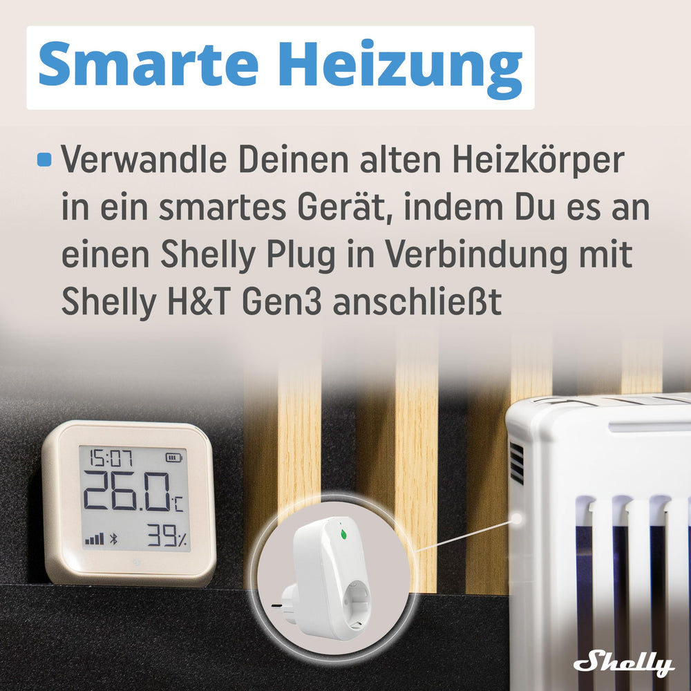 Shelly H&T Gen3 Ivory mounted in a nursery illustrating safe climate monitoring for baby’s room