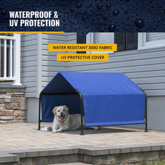 ShelterLogic 300D polyester fabric texture showing UV-resistant protection benefit