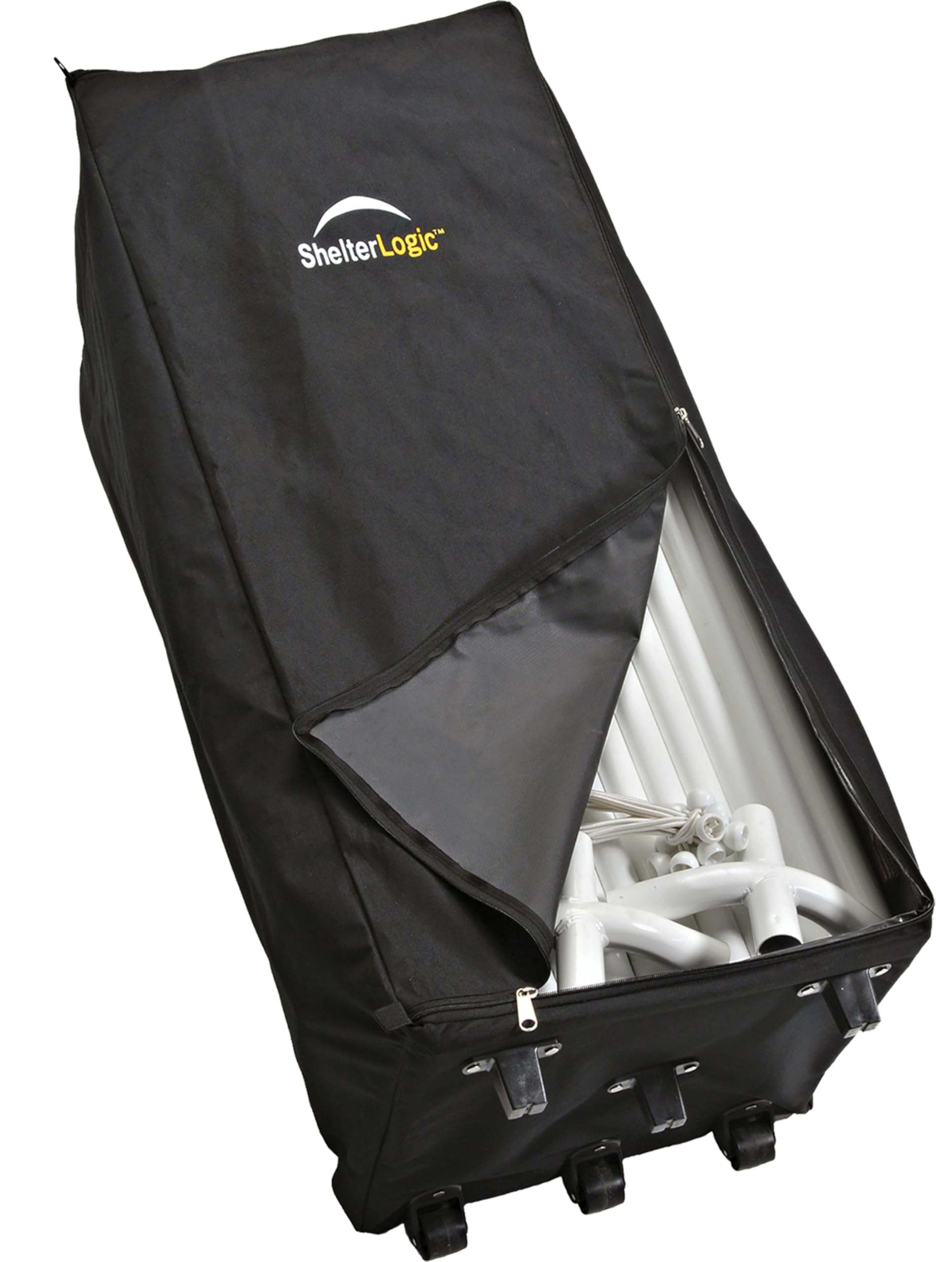 ShelterLogic front view closed bag showing durable storage and easy transport
