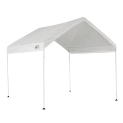 ShelterLogic canopy front view showing full coverage and easy access benefit