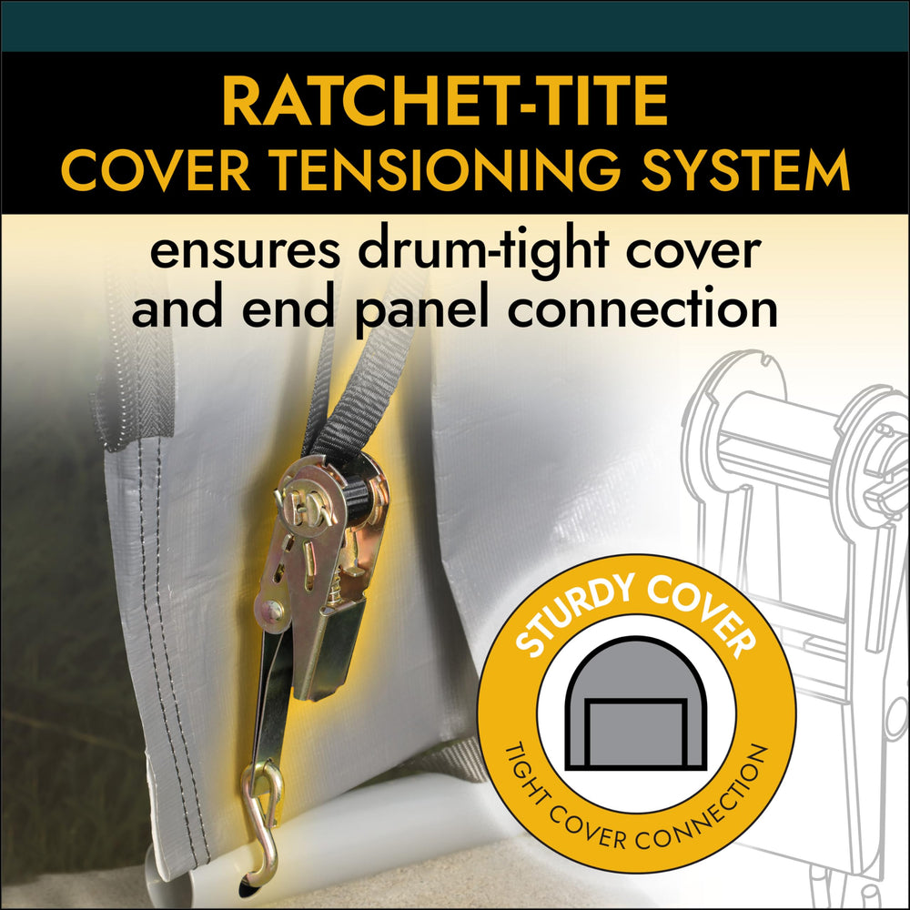 ShelterLogic ShelterLock stabilizers on frame, improves structural stability
