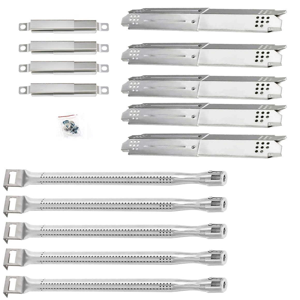 Shengyongh front view of five heat plates showing complete replacement set and convenience