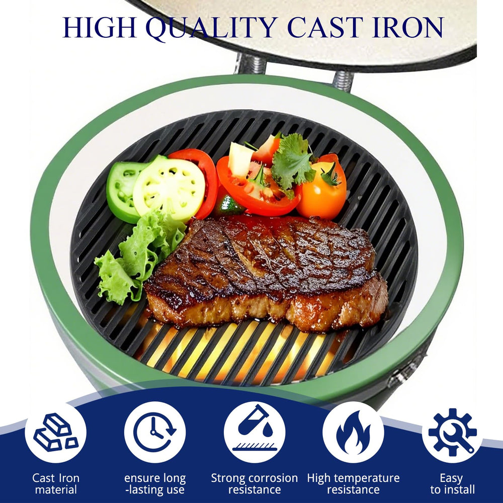 Shengyongh searing steak on cast iron grate demonstrating superior sear benefit