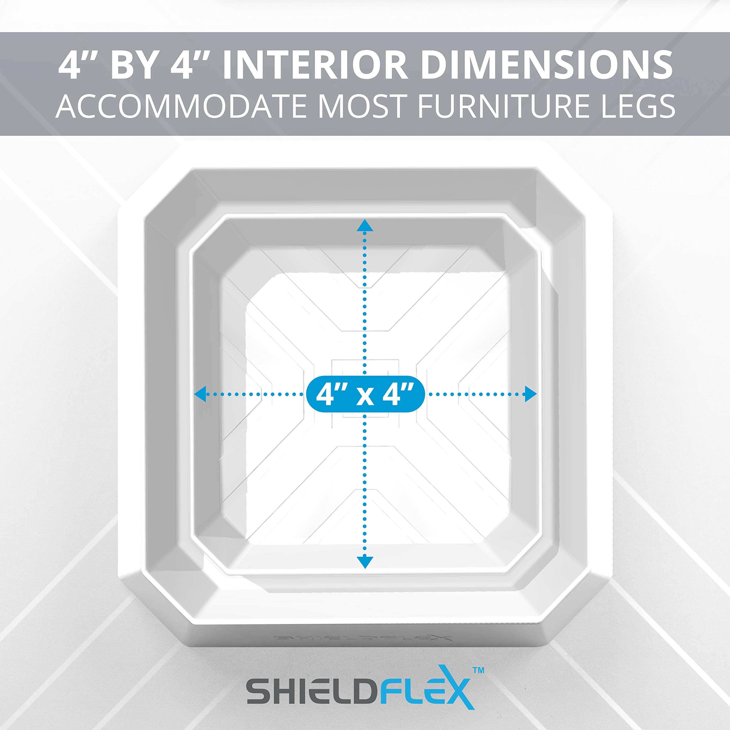 SHIELDFLEX scale comparison with ruler to show trap dimensions and fit