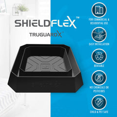 SHIELDFLEX thick base detail highlighting reinforced construction for heavy furniture