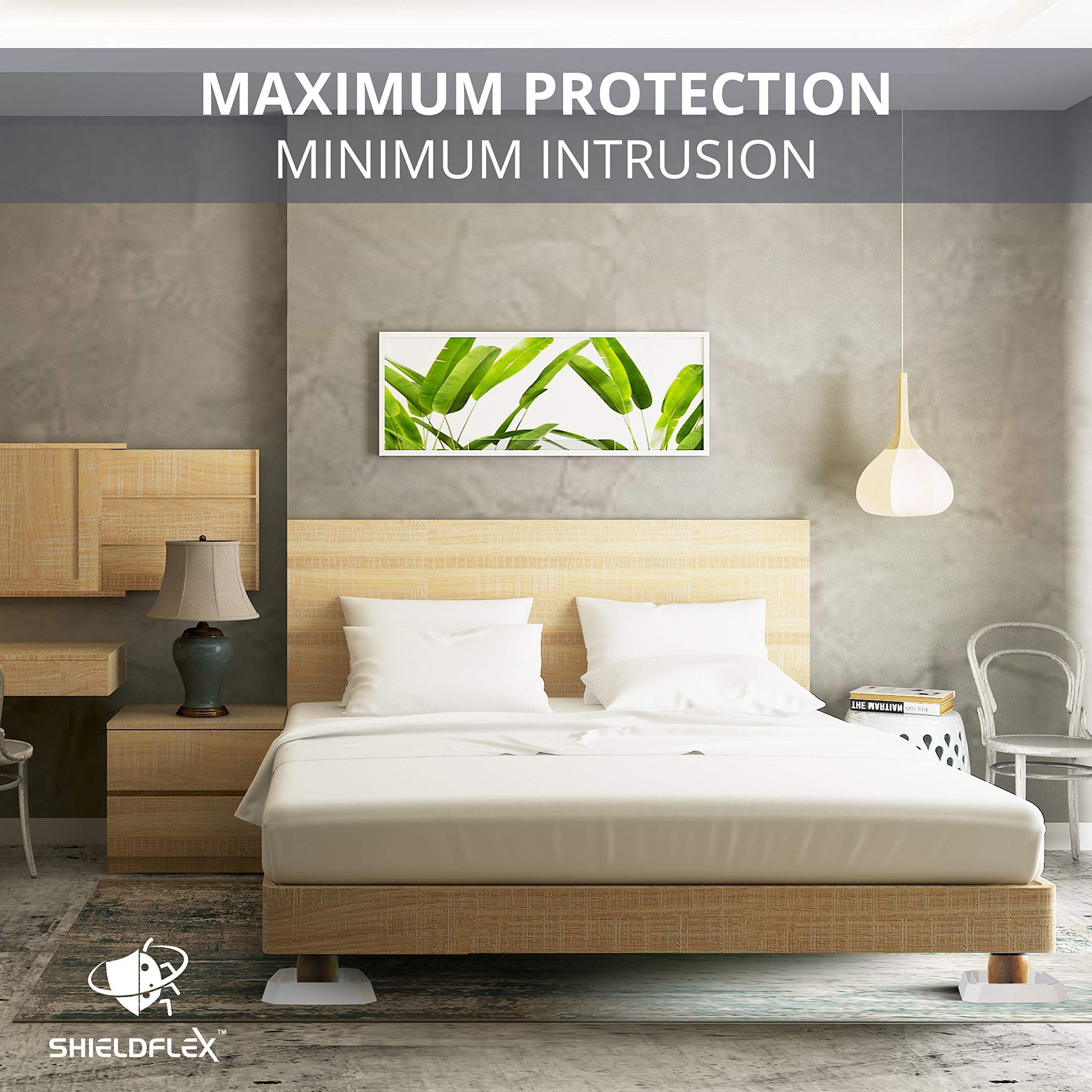 SHIELDFLEX bedroom lifestyle installation showing discreet monitoring and early detection benefit
