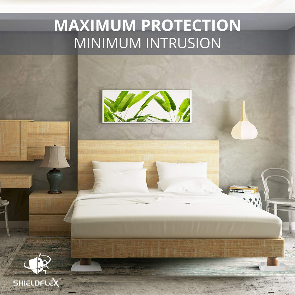 SHIELDFLEX bedroom lifestyle installation showing discreet monitoring and early detection benefit