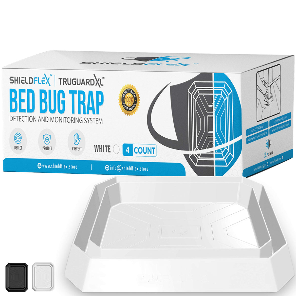 SHIELDFLEX front view of TruGuard XL interceptor showing sturdy design and easy placement benefit