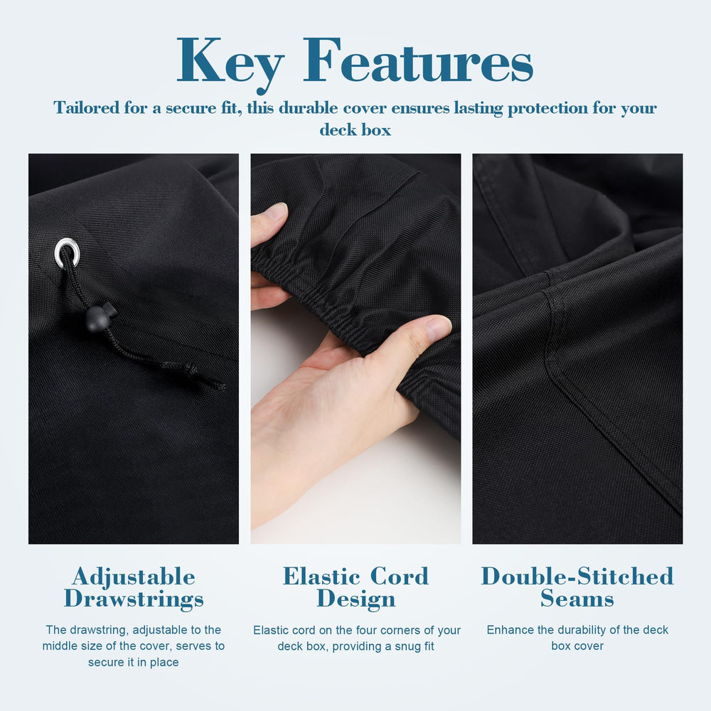 Shieldo adjustable drawstring being tightened for a snug fit