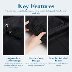 Shieldo elastic hem detail securing cover corners against strong winds