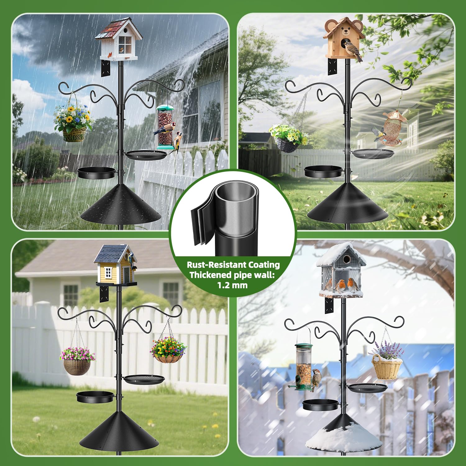 SHIJING squirrel baffle angle and smooth surface blocking climbing pests