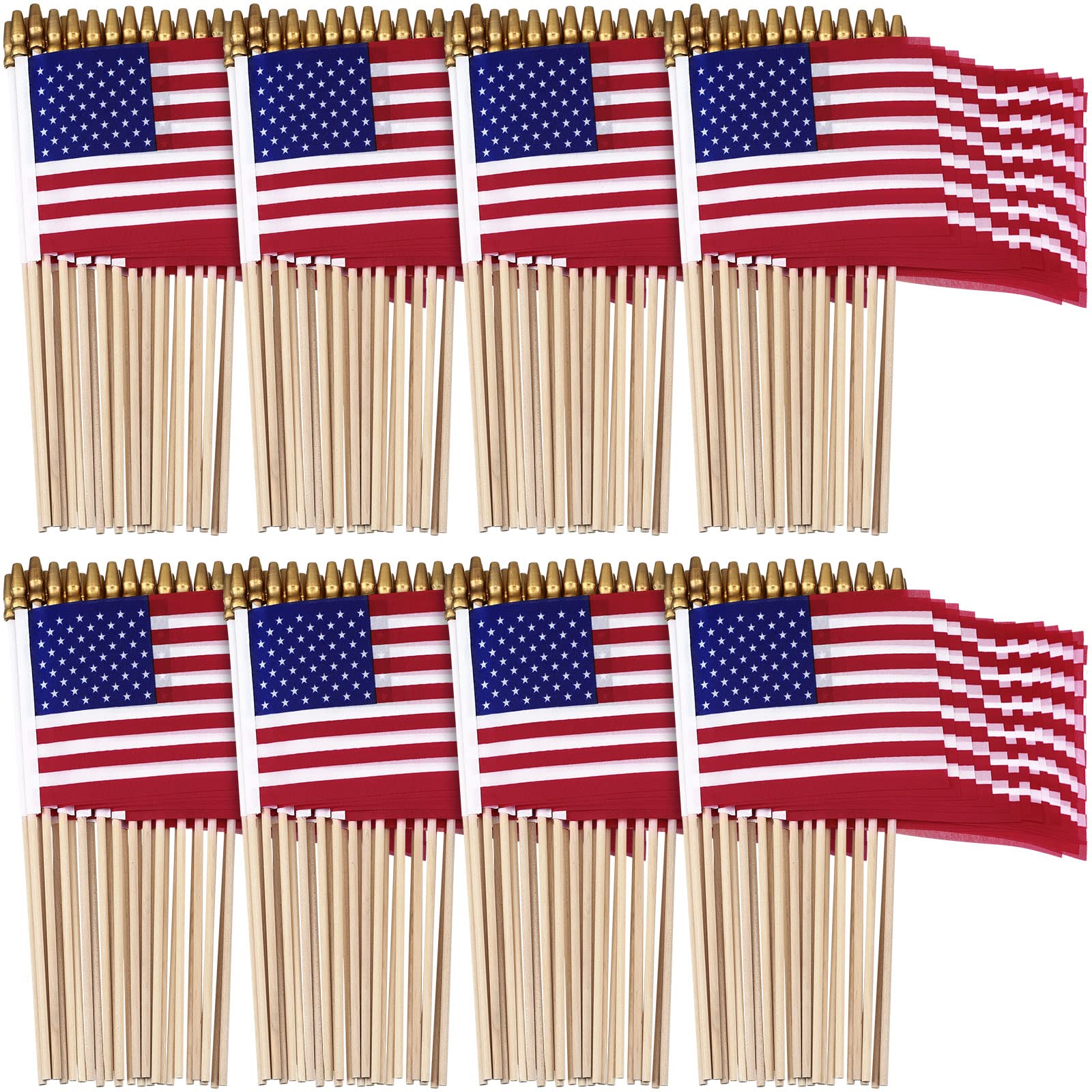 Shimeyao front view of 4x6 flag shows bright colors and clear stars stripes