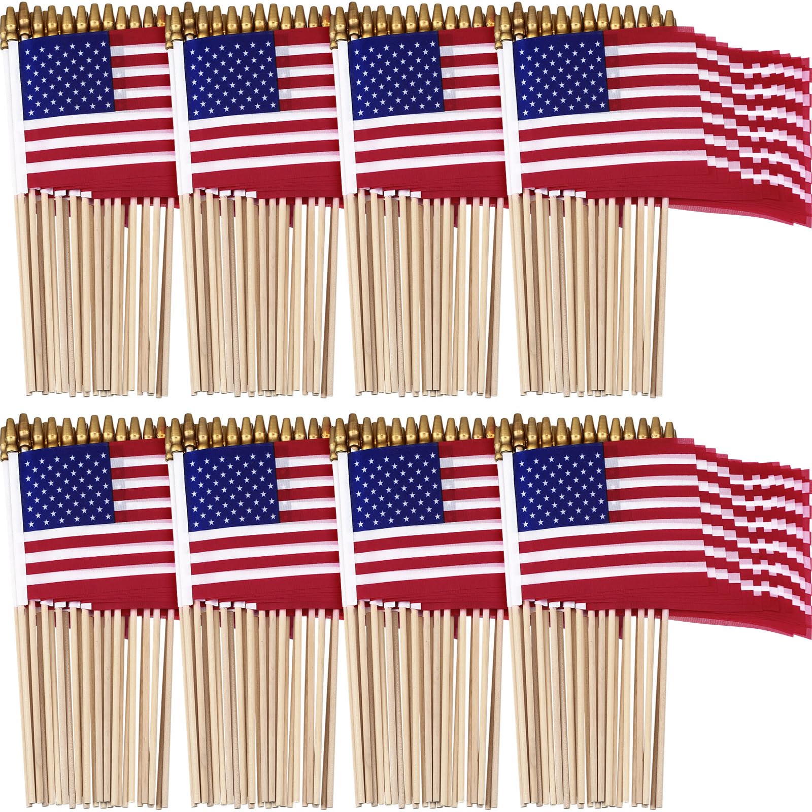 Shimeyao front view of American flag showing clear print and patriotic look