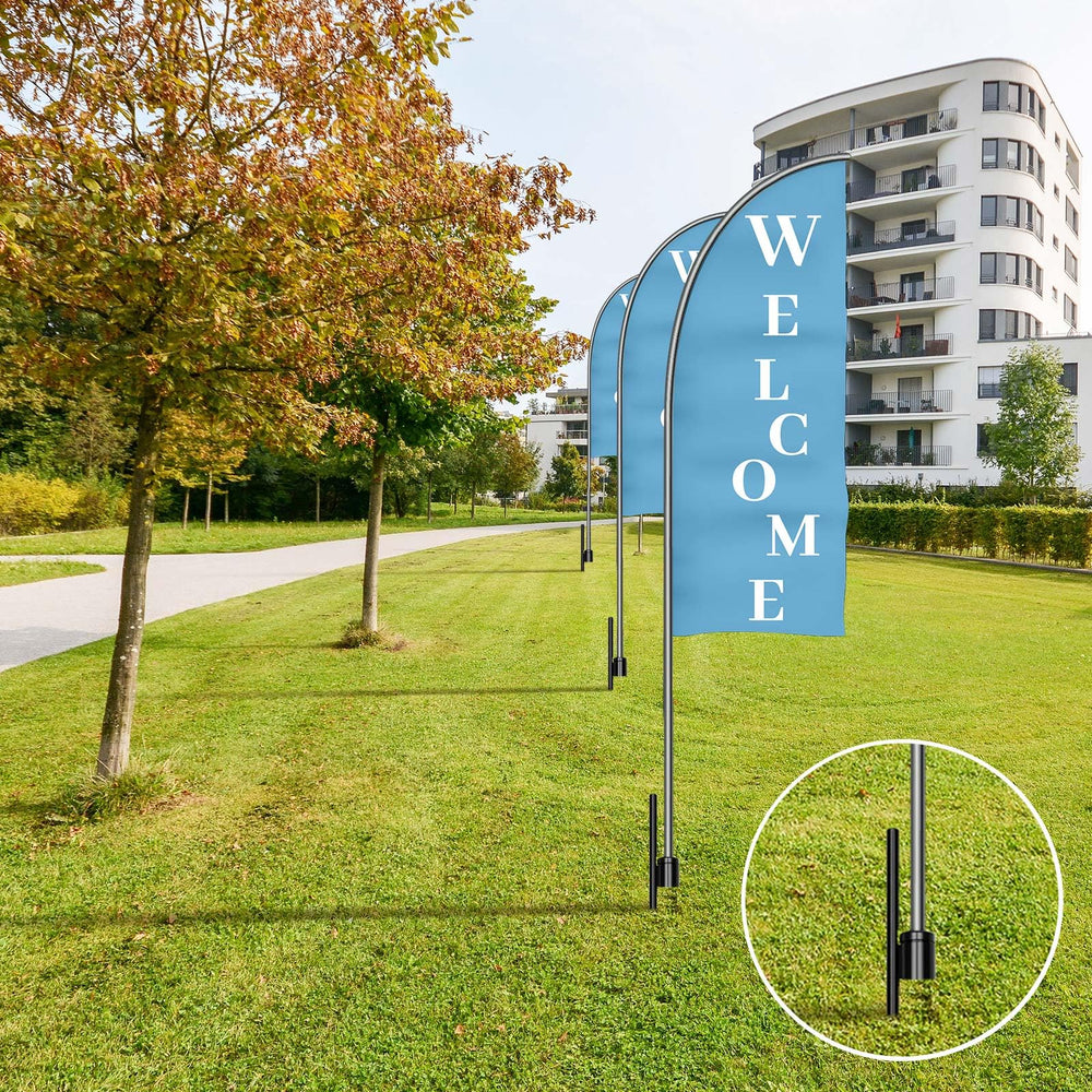 Shimeyao three spikes in a garden scene showing multiple-flag setup capability