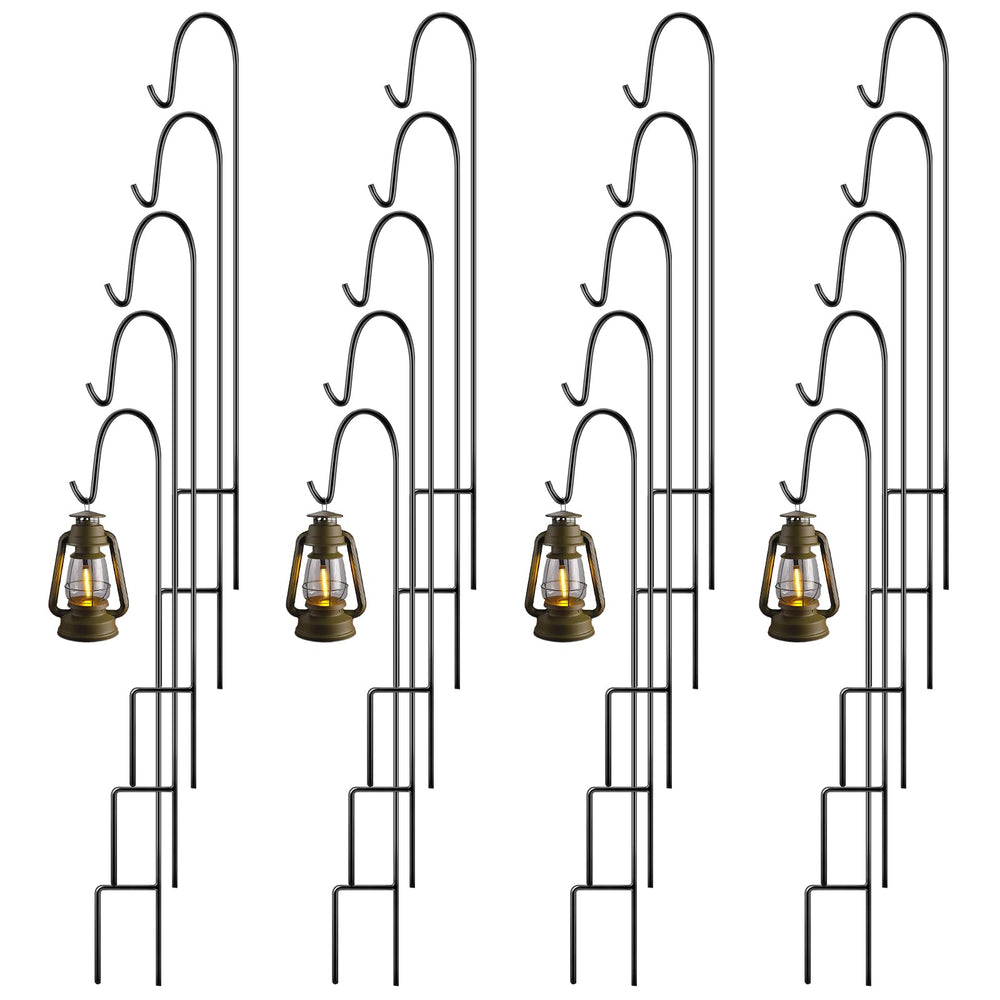 Shimeyao front view of assembled hooks showing neat garden display and durability
