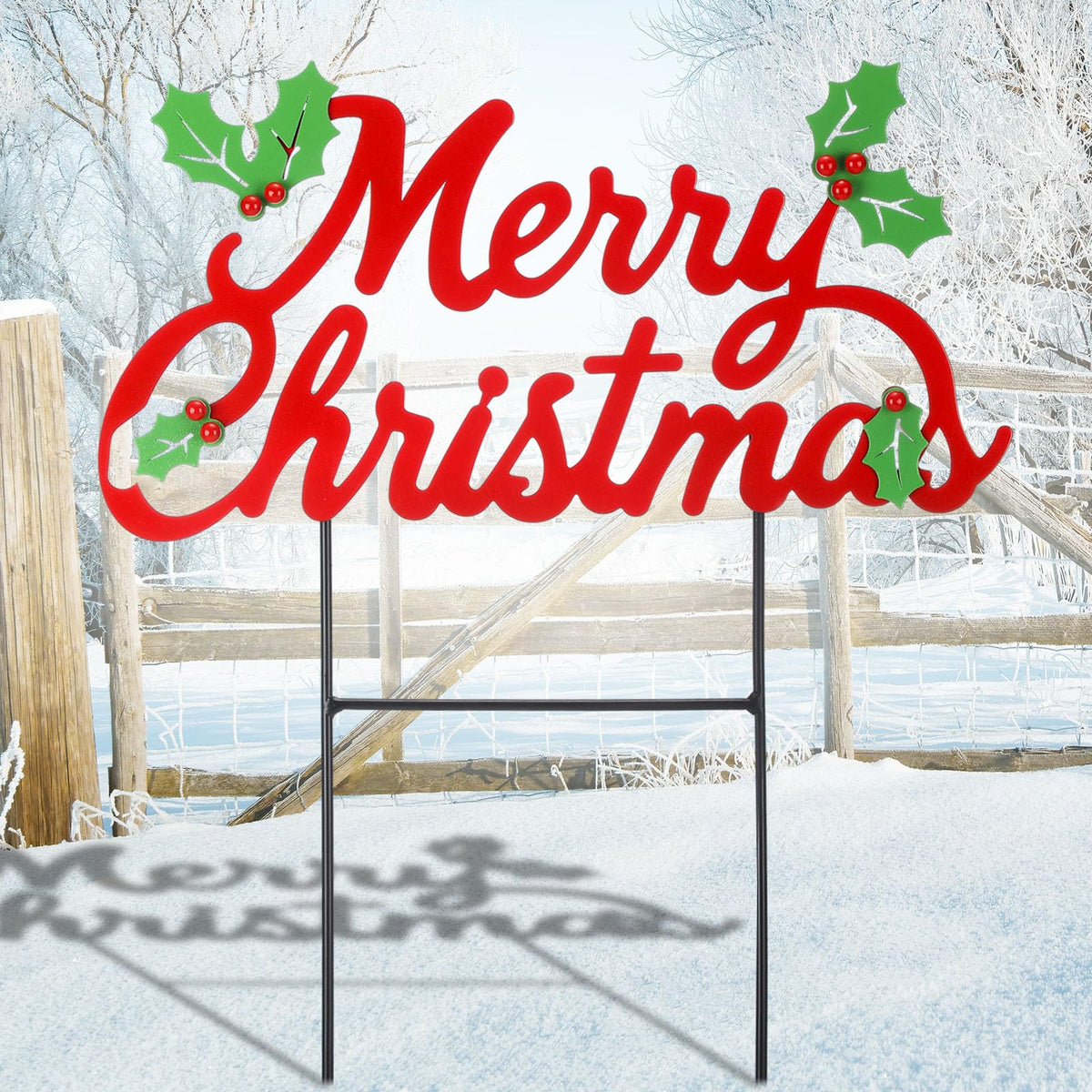 Shimeyao front view showing Merry Christmas lettering and festive colors, visible curb appeal