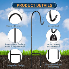 Shimeyao double-prong stake detail providing stable ground anchoring