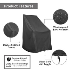 Shine Company elastic cord and toggle detail, secures cover tightly in wind
