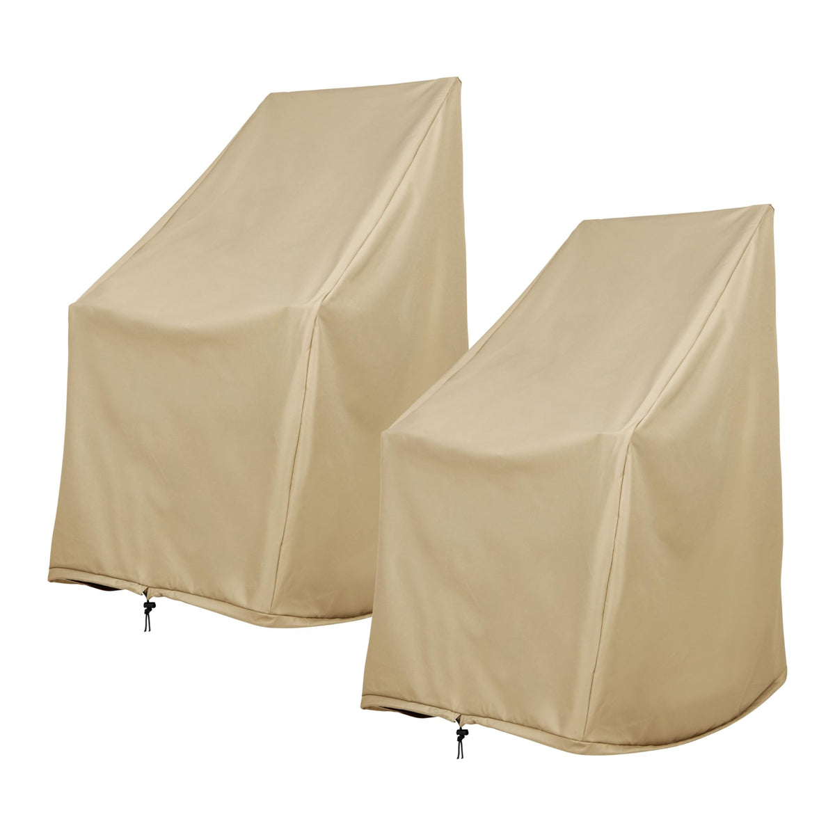 Shine Company front view of two covered porch rockers protecting furniture