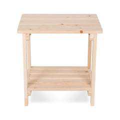 Shine Company table in patio setting showing usable surface and lifestyle convenience benefit