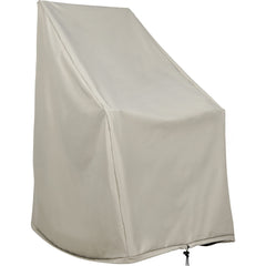 Shine Company front view of gray rocking chair cover showing full coverage and clean silhouette