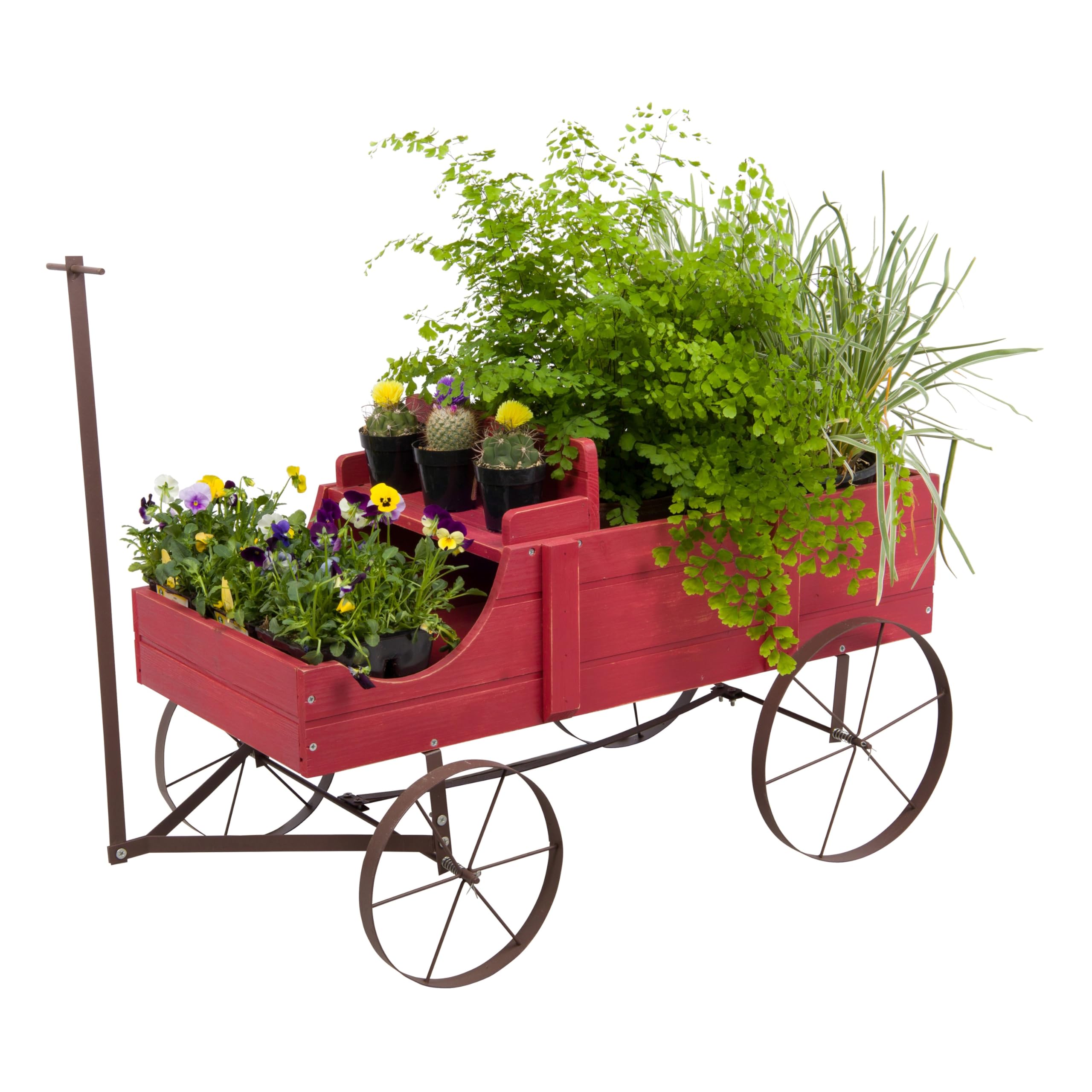 Shine Company wagon on porch styled with seasonal decor adding charm