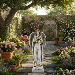 ShineOnAngel closeup of rose wreath showing delicate floral detail and realism