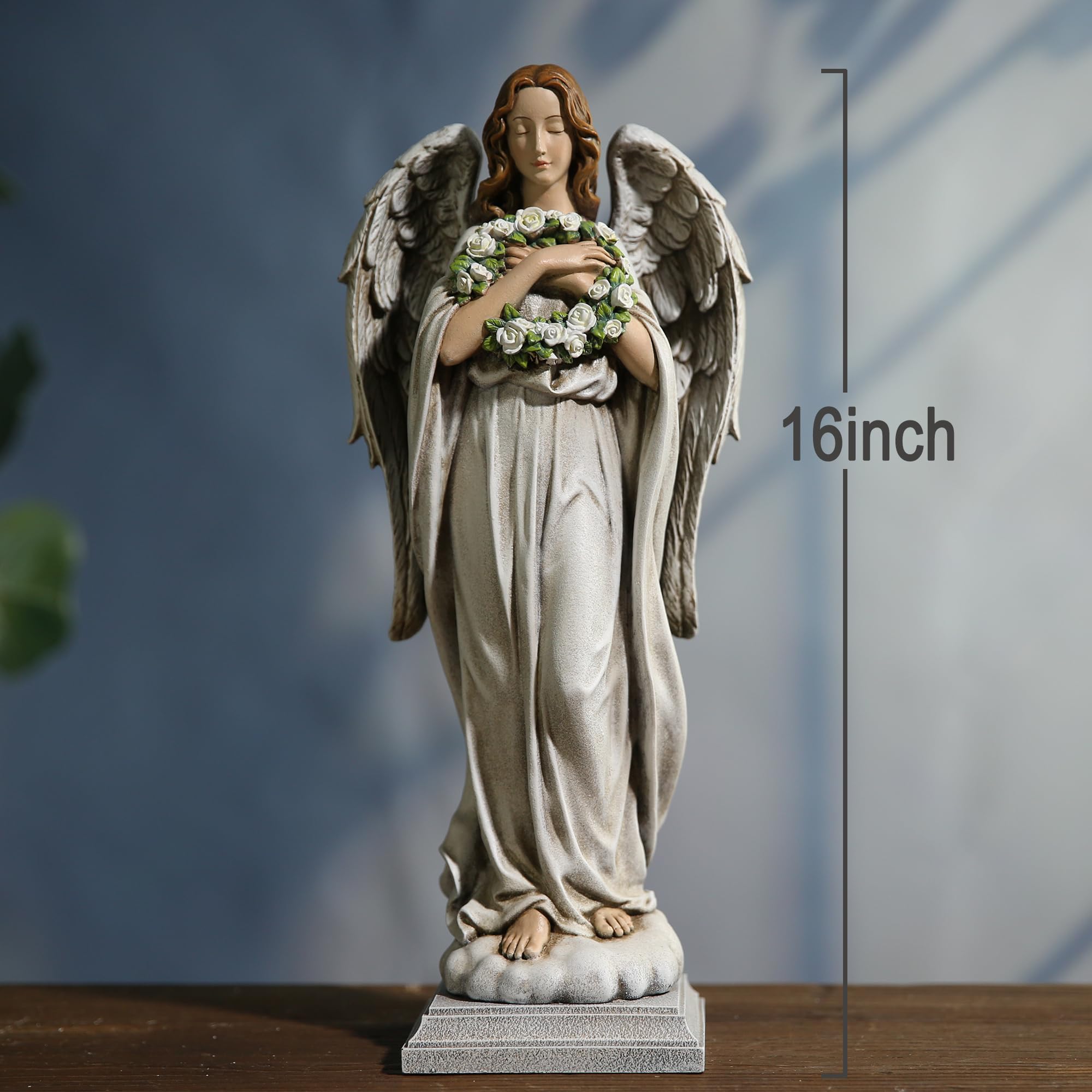 ShineOnAngel side profile detail highlighting robe folds and natural integration
