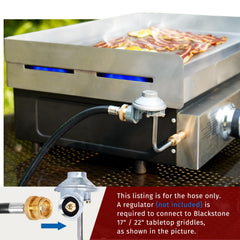 SHINESTAR adapter hand-tightened to 20lb propane tank for stable setup