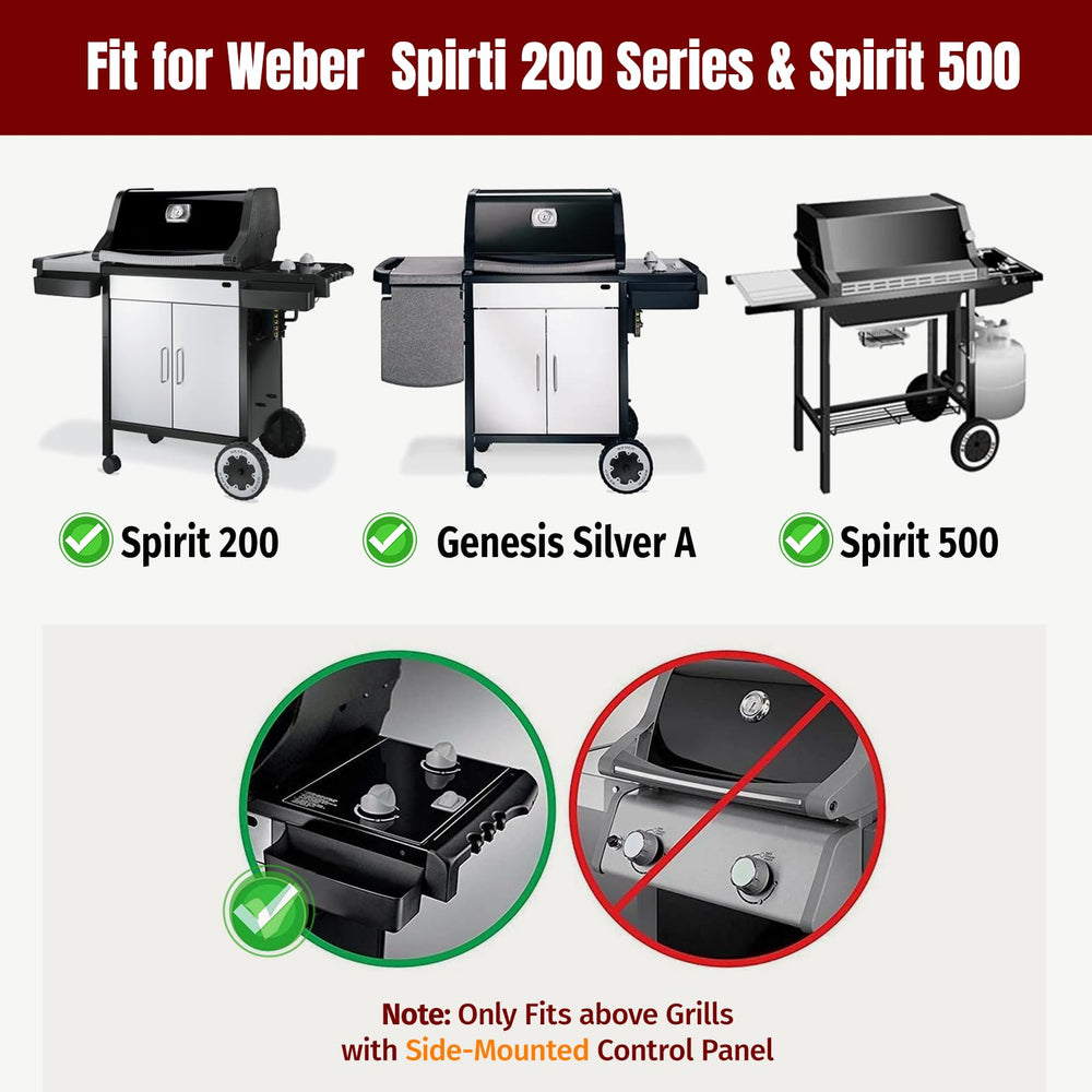 SHINESTAR flavorizer bars installed on a Spirit grill protecting burners and improving heat