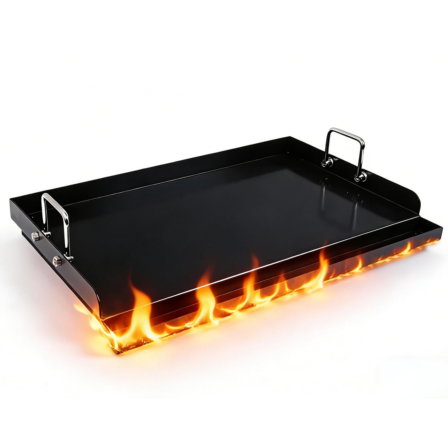 SHINESTAR front view of griddle showing full flat cooking surface for versatile meals