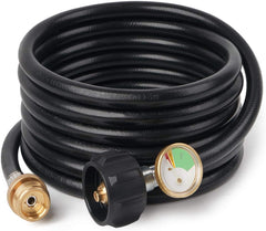 SHINESTAR front view of hose assembly showing full connector and gauge for secure connections