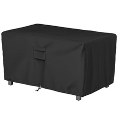 SHINESTAR front view of cover fitting a rectangular fire table, protects from elements