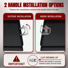 SHINESTAR detachable foldable handle shown folded to keep hands away from heat
