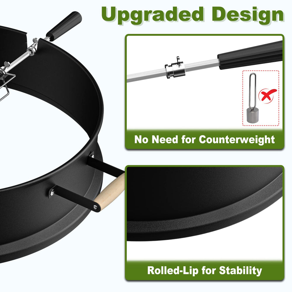 SHINESTAR wooden handles detail enabling safe removal and comfortable grip after cooking