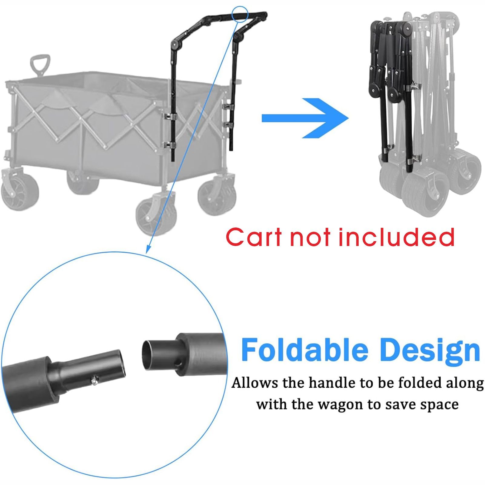 SHINETEC buckle and attachment detail showing secure fastening to wagon frame