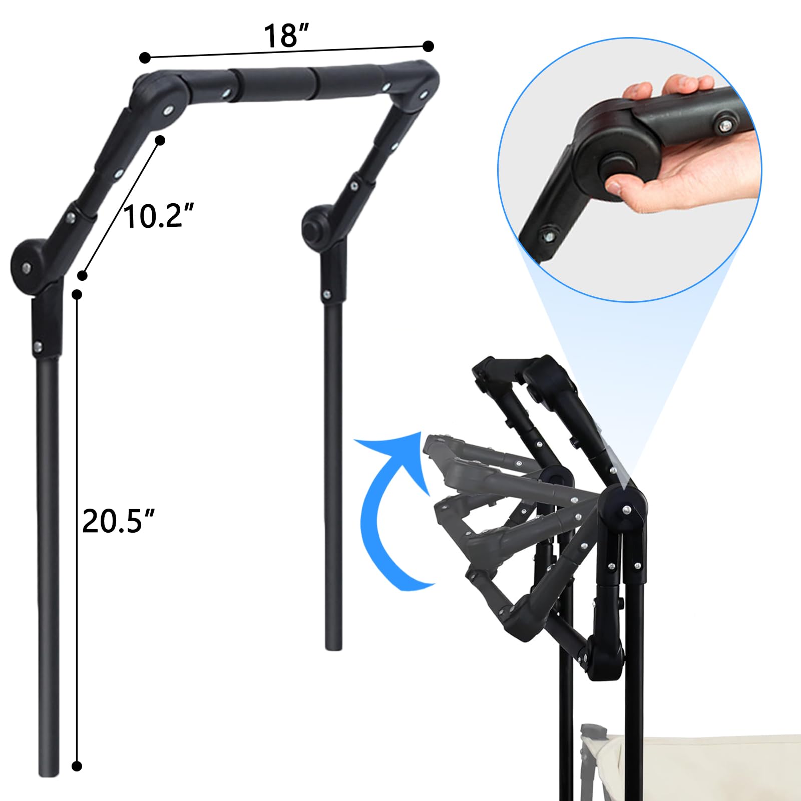 SHINETEC close-up of soft non-slip grip providing comfort and secure handling