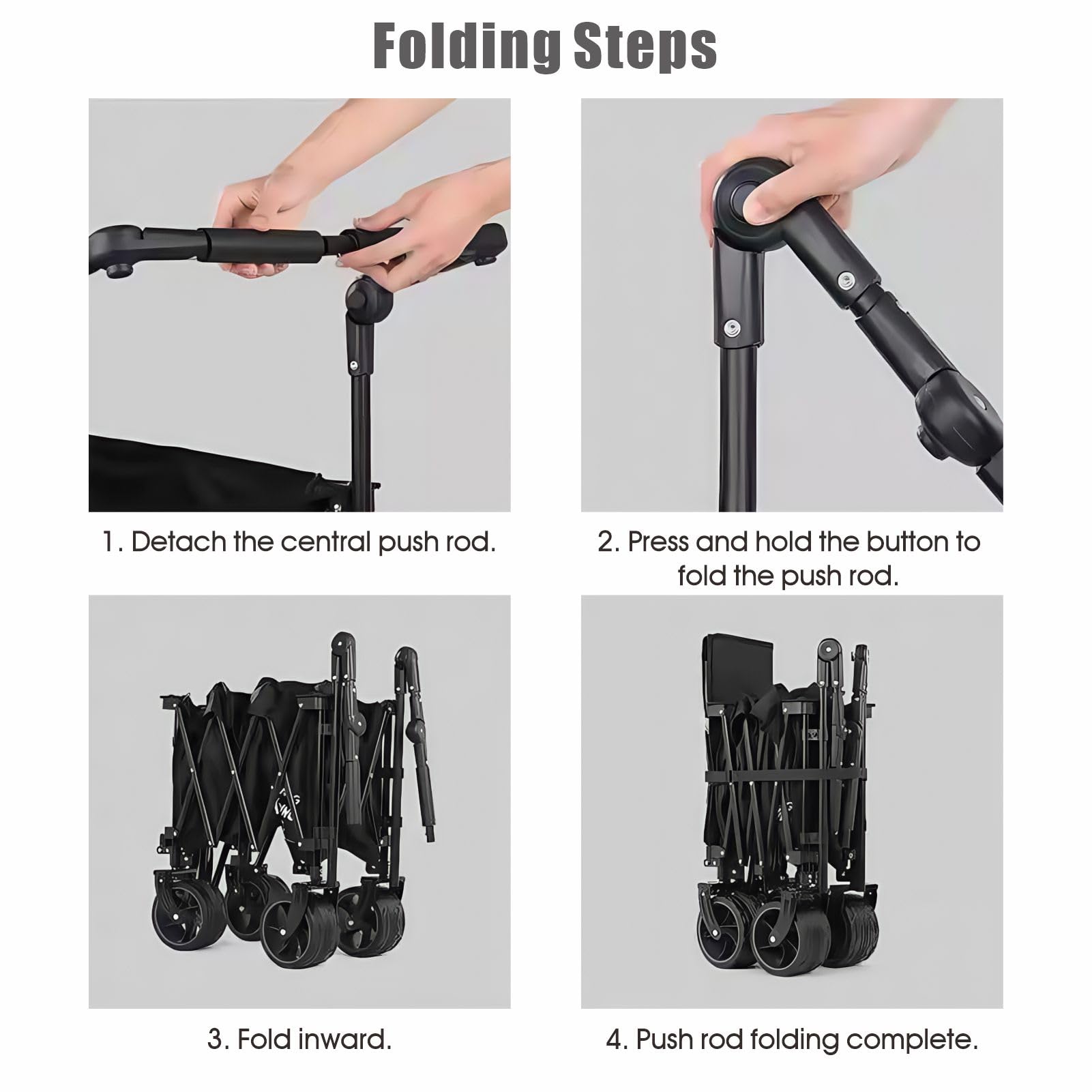 SHINETEC lifestyle market use showing handle improving maneuvering while shopping