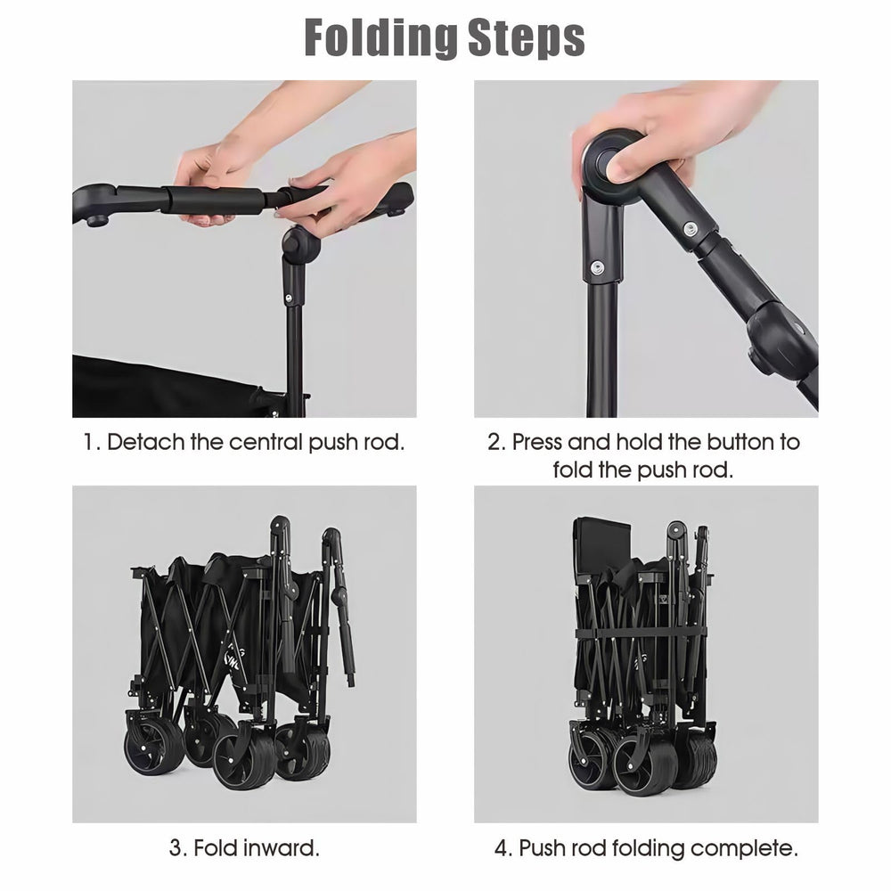 SHINETEC lifestyle market use showing handle improving maneuvering while shopping