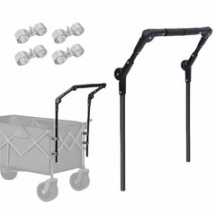 SHINETEC push handle front view showing full length and attachment points for easier control